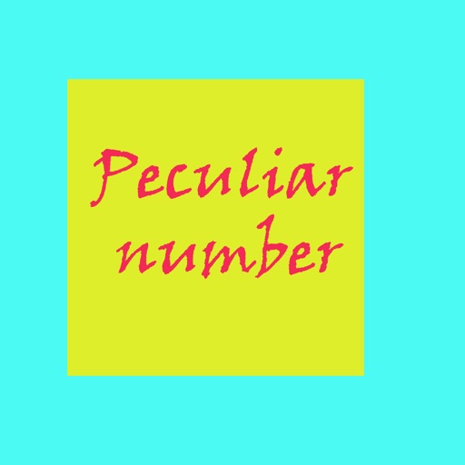 Peculiar number iOS App