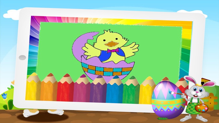 Easter Eggstravaganza and Rabbit coloring for kids