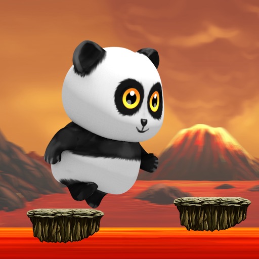 Panda Run Volcano - Planet Earth Day Version icon