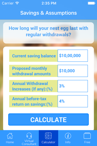 The Formula Retirement App screenshot 3