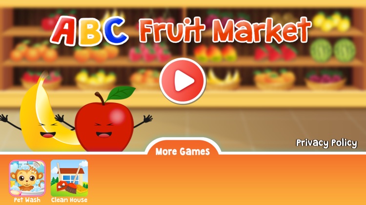 English Learning Game For Kids - ABC Fruit Market