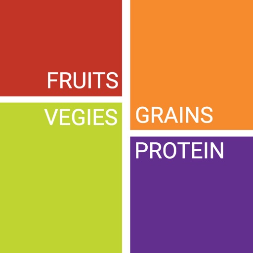 Nutrition table for weight control icon