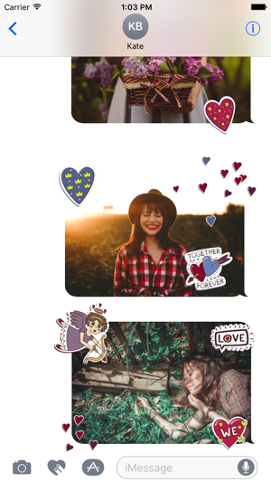 Animated Forever Love Stickers