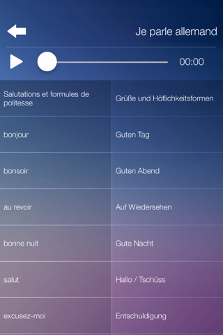 Je Parle ALLEMAND Audio cours screenshot 2