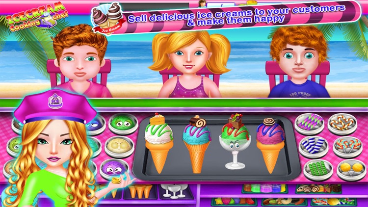 Ice Cream Kitchen Fever Cooking Games for Girls