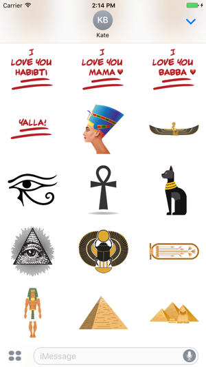 Egyptian Emoji Stickers(圖3)-速報App