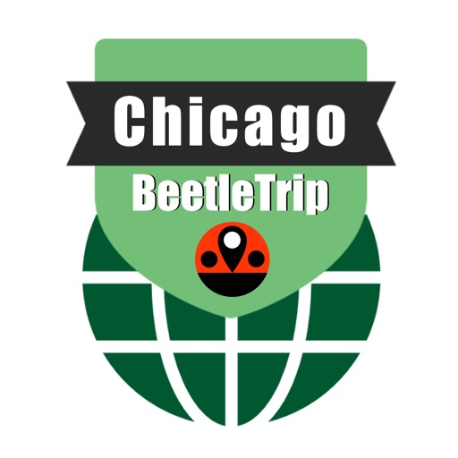 Chicago travel guide offline city metro train map icon