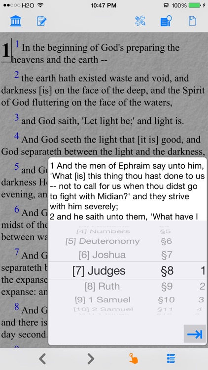 Bible YLT version (Young's Literal Translation)