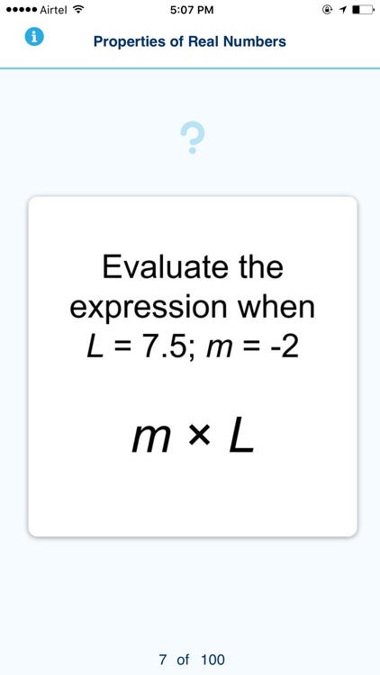 Learn It Flashcards - Properties of Real Numbers screenshot-3