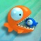 Use your finger to make ripples in the aquarium and guide a voracious piranha in order to eat all the tasty fish