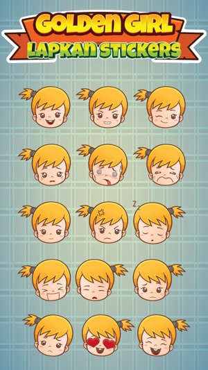 Sticker Me Cute Golden Girl(圖1)-速報App