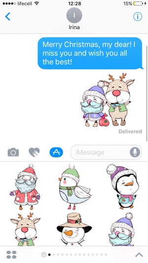 Christmas adorable stickers for iMessage merry(圖4)-速報App