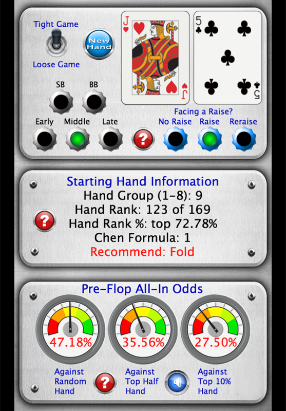 texas holdem poker starting hand analyzer