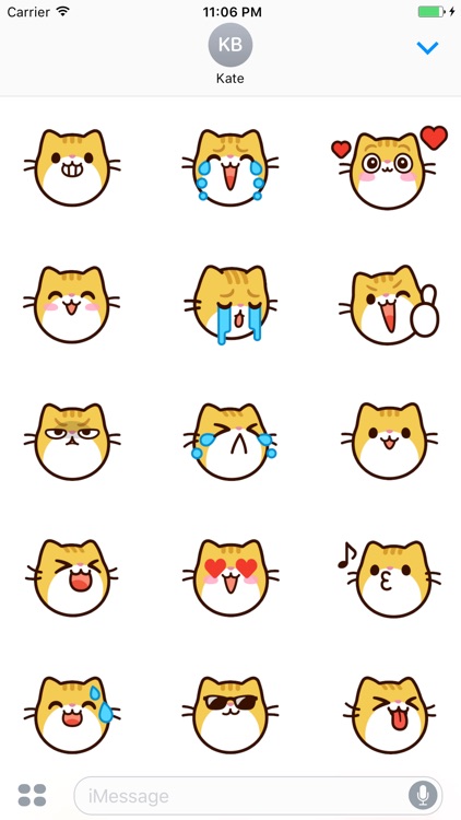 Moses The Cute Cat Sticker Faces