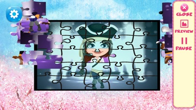 girls jigsaw puzzle cartoon games 1.0 IOS -