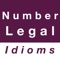 This app contains commonly used English idioms about number and legal