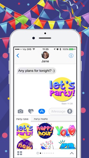 派對 時間 贴纸 對於 iMessage 滑稽 應用(圖2)-速報App