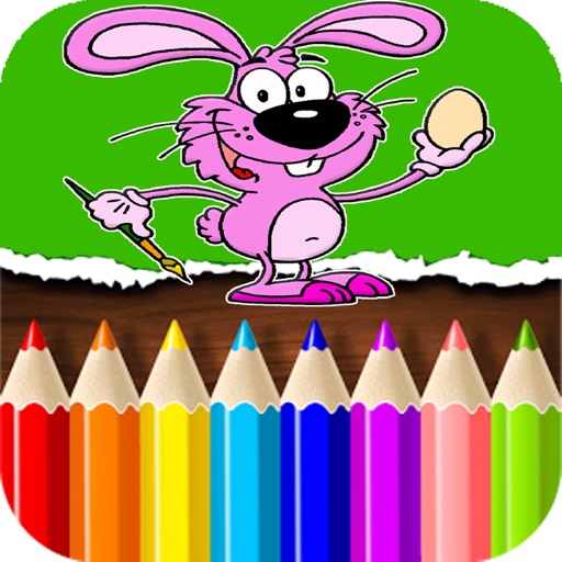 Coloring Game Rabbit For Kids by Kitipan Phanrak