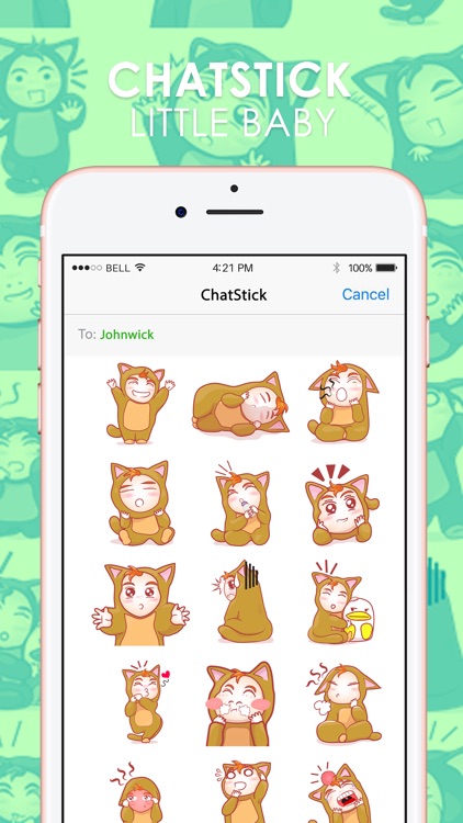 Little baby Stickers & Emoji Keyboard By ChatStick