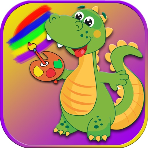 Dinosaurs Games Coloring pages iOS App
