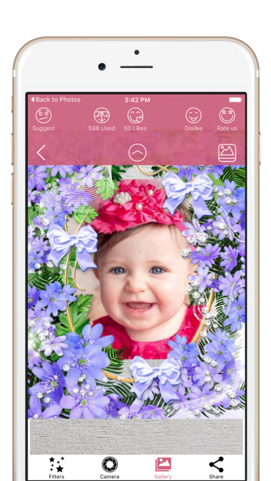 How to cancel & delete Flowers Photo Frames & Flowers Borders Effects from iphone & ipad 2