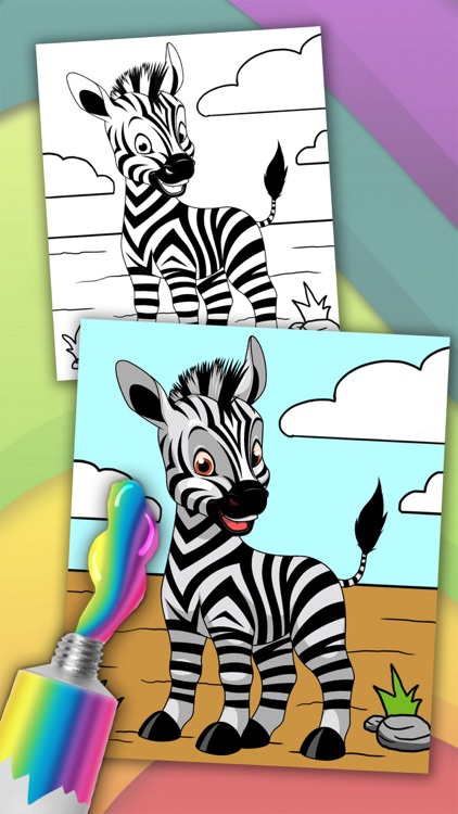 Animals magic coloring pages – kids coloring book screenshot-3