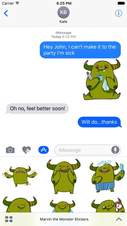 Marvin the Monster Stickers - Ogre emojies!