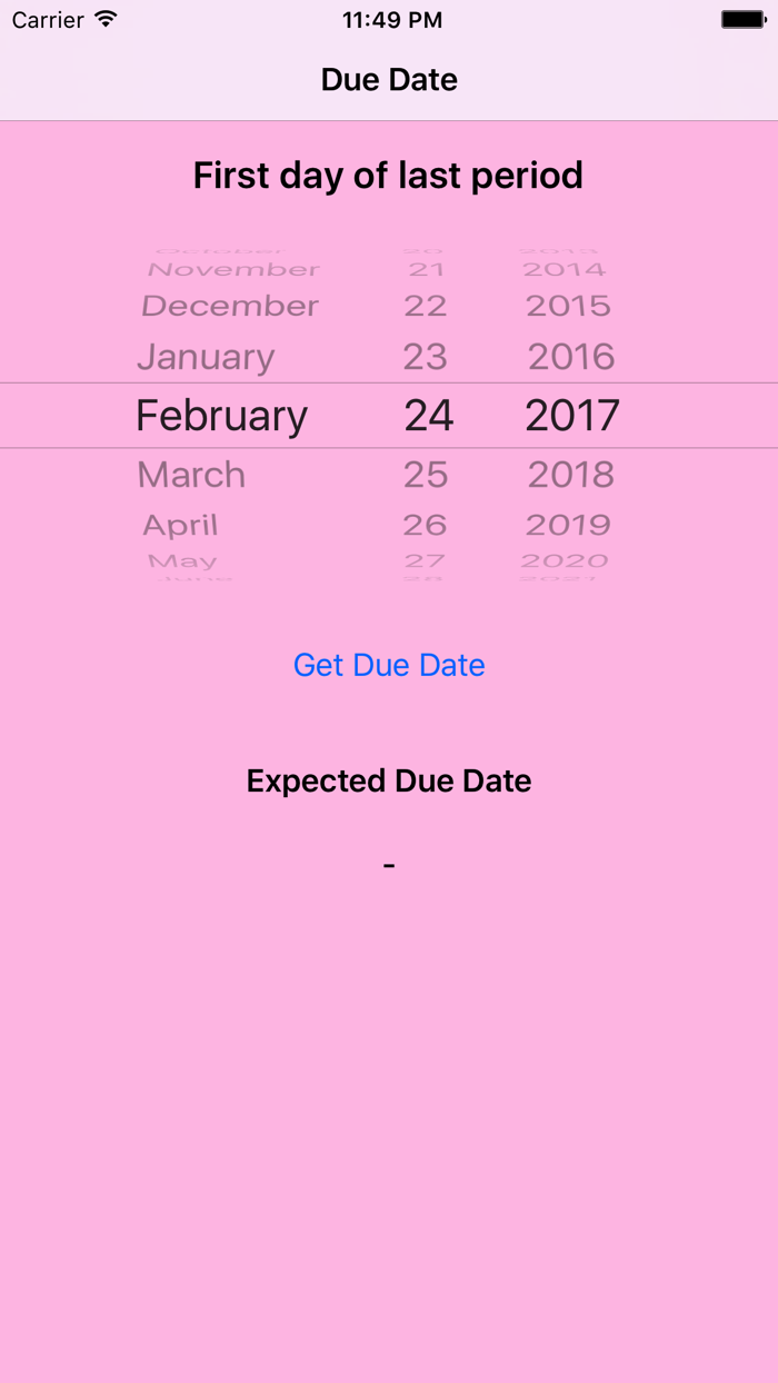 Due Date Calculator - Pregnancy Calendar Tracker