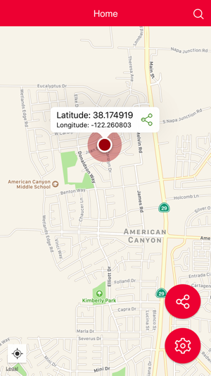 My GPS Coordinates and Share Location