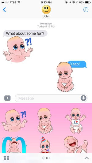 Funny Little Baby Stickers(圖2)-速報App