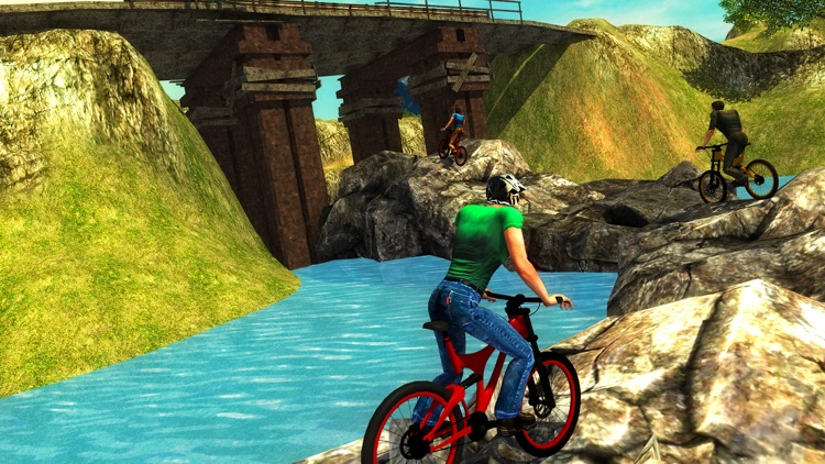 Crazy Off road Mountain Bicycle Rider Simulator 3D screenshot-4