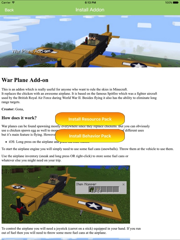 Guns & Transport Add ons for Minecraft PE MCPEのおすすめ画像1