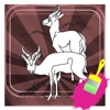 Coloring Book Antelope For Kids