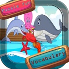 Sea animal vocabulary games puzzles for kids