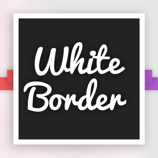 WHITE BORDER - no crop square fit , insta size pic iOS App