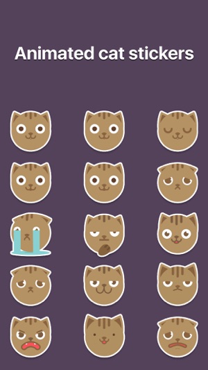 MoJi Cat - Animated Sticker Pack (Cool K