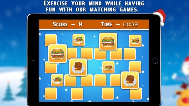 Christmas Foods Matching Cards - Christmas Games(圖3)-速報App