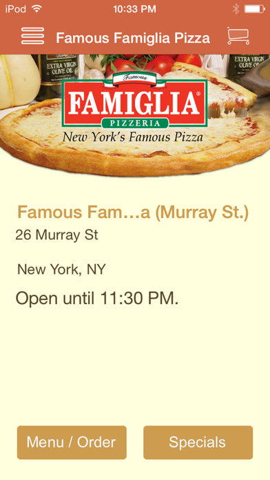 How to cancel & delete Famous Famiglia Pizza from iphone & ipad 1