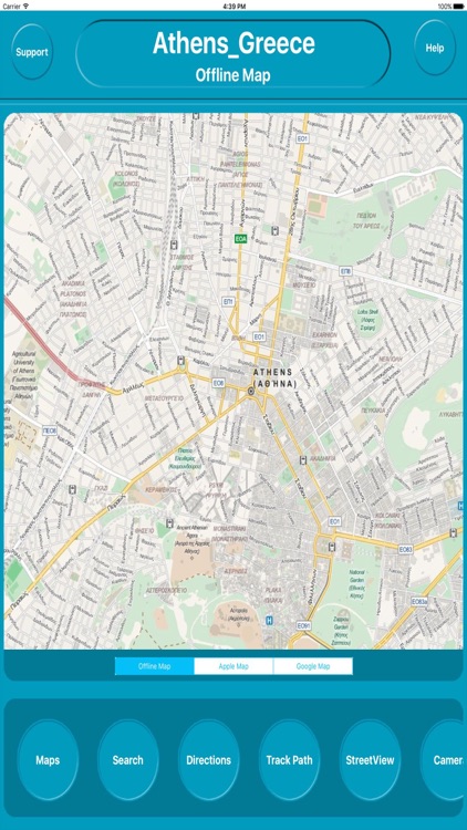 Athens Greece Offline E Maps