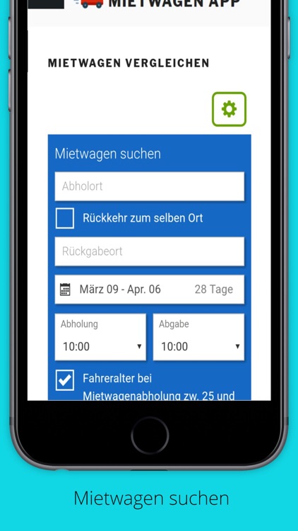 Mietwagen App