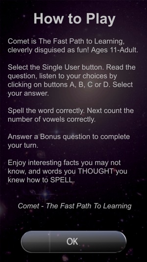 Comet The Spelling Game - Young Adult(圖5)-速報App