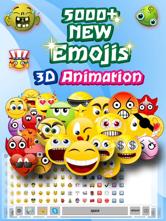 Screenshot #4 pour Kissmoji Free – Cool Fonts & Emoticon Art Keyboard