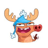 Crazy Deer Stickers