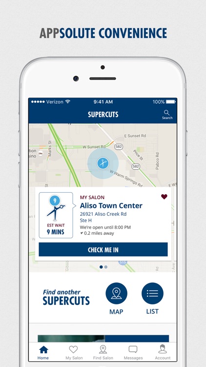 Supercuts Hair Salon – Online Check-in