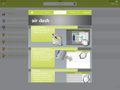 AirDash Enterprise - mobile team presenter screenshot 2