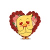Chickens In Love - Valentine's Day Stickers