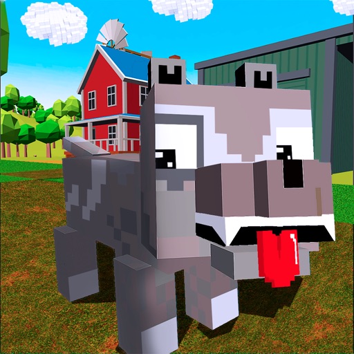 Blocky Dog: Farm Survival Full icon