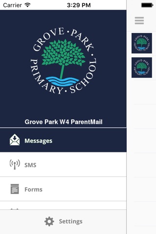 Grove Park W4 ParentMail (W4 3JN) screenshot 2