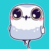 Animated White Owl Stickers For iMessage