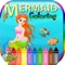 Mermaid Kids Coloring Book and learning Game for Kids and Toddlers
